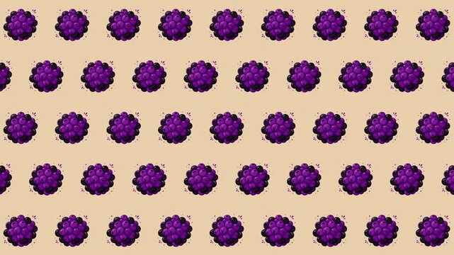 Chokeberry pattern seamless loop background design