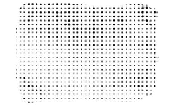 Halftone Two vertical rectangular shapes with soft blurry edges and dark grey ink stains on a light surface for creative artistic design backgrounds and textures
