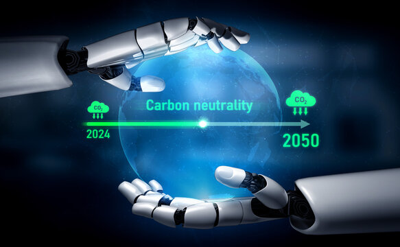 AI helps achieve carbon neutrality by tracking carbon, neutrality, and reduction plans across the 2024 to 2050 timeline Vouch