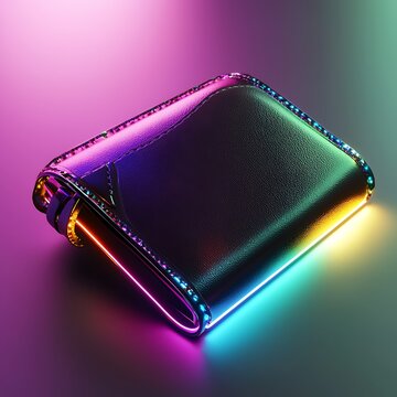 Illuminated colorful wallet design