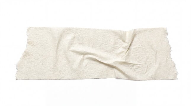 Blank Wrinkled White Masking Tape Strip Mockup