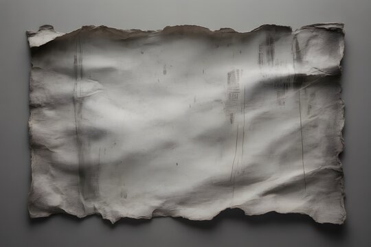 Old worn-out beige fabric with frayed edges