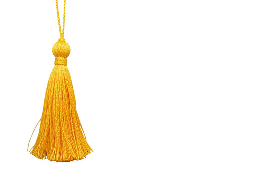 Golden decorative tassel