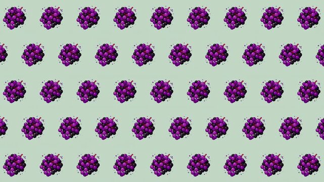 Cute purple elderberry seamless loop pattern for cute textile design