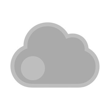 Cloud icon with circle