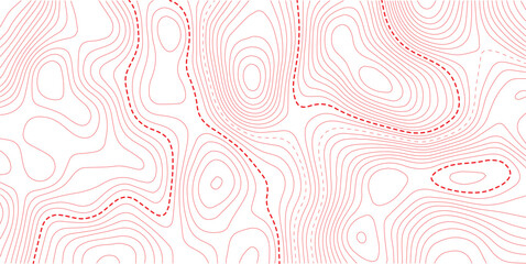 Obraz premium Topographic map background. Beige topographic lines terrain backdrop. Geographic terrain contour lines, cartography backdrop. white background topo