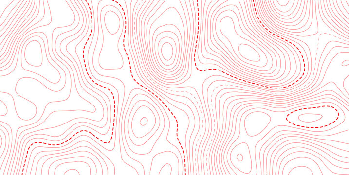 Topographic map background. Beige topographic lines terrain backdrop. Geographic terrain contour lines, cartography backdrop. white background topo