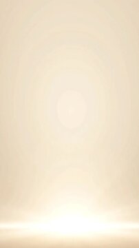 Soft beige gradient abstract background with circular light motion animation effect designed for professional presentations or digital video project backdrop