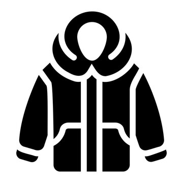 Winter jacket Solid icon