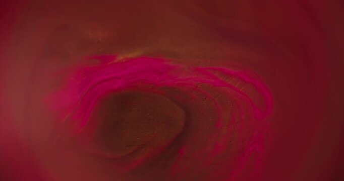 Blur vivid splash. Bright blend dye. Pink purple green color paint glitter water vibrant round texture circle on abstract art background.