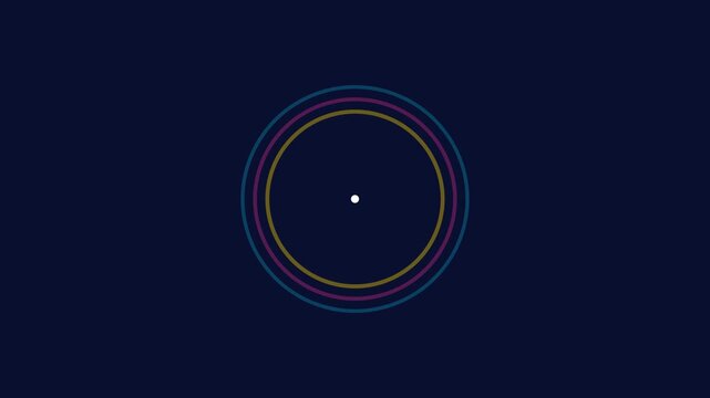 Radar Pulse Rings - Dynamic 2D Vector Animation