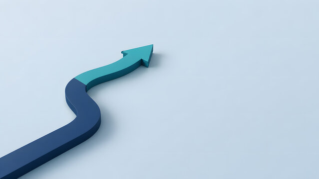 Strategic Pivot - Business Direction Change Concept (Teal)