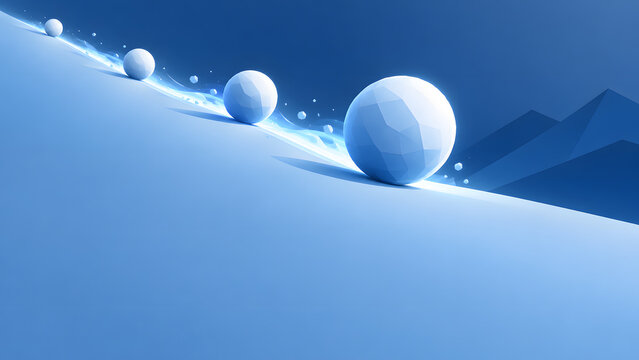Building Momentum for Change - Driving Business Transformation Concept (Blue)