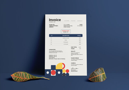 Modern Invoice Template Layout