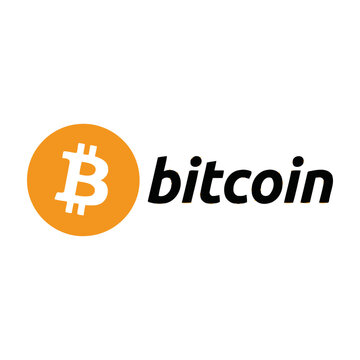 Bitcoin logo cryptocurrency symbol orange circle