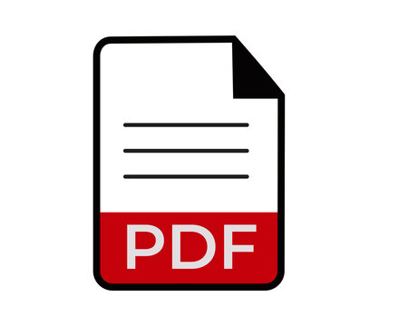 PDF Document File Icon PDF File Format Symbol Transparent Background
