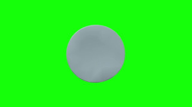 Anterior Chamber of Left Eyeball Rotation Green Screen CC BY