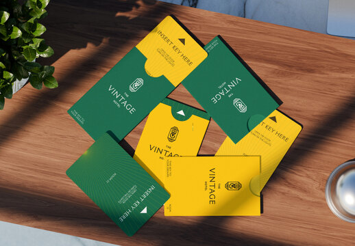 Room Key Card Mockup