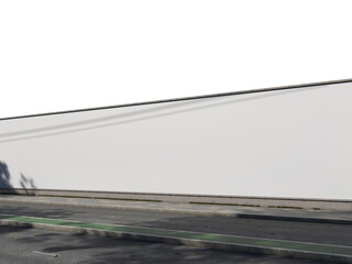 Blank white outdoor hoarding for street advertising mockup © impro-studio