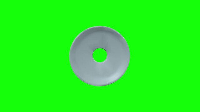 Left Iris Rotation Green Screen CC BY
