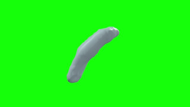 Left Lacrimal Gland Rotation Green Screen CC BY