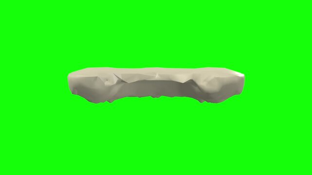 Gingiva of Upper Jaw Rotation Green Screen CC BY