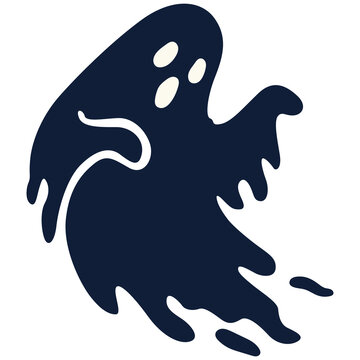 ghost halloween spooky dark blue silhouette