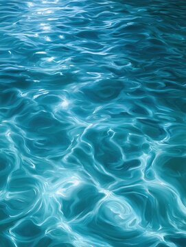 A painting of water in an oil-painting style featuring bold, artistic brushstrokes. --ar 3:4 --profile ivvw7gx --v 8.2 Job ID: a577cf44-80e9-457c-9633-146fde8ea819