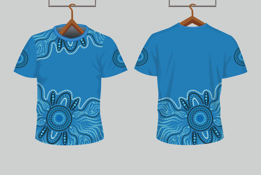 Aboriginal Dot Art Illustration for T-Shirt Design