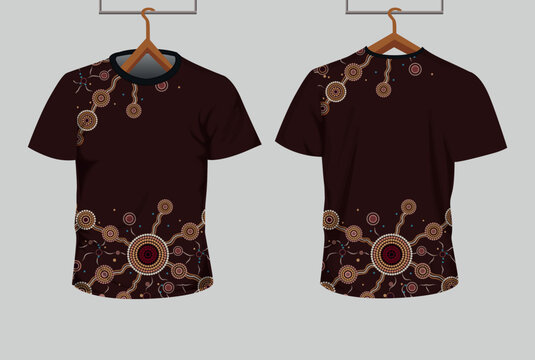 Aboriginal Inspired Dot Artwork for T-Shirt