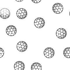 pattern sport soccer ball cartoon. team match, foot game, tournament championship sport soccer ball sign vector © PikePicture