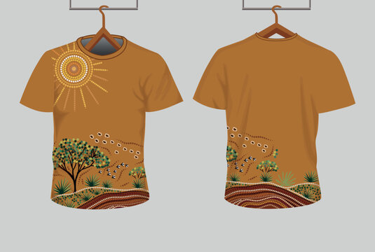 Nature Landscape T-Shirt Design Graphic