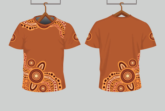 Aboriginal Art Pattern for T-Shirt Printing
