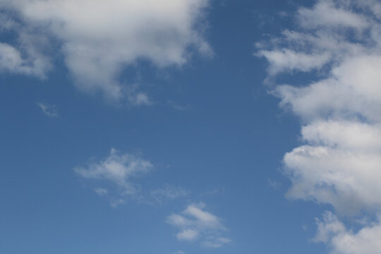 blue sky with white clouds