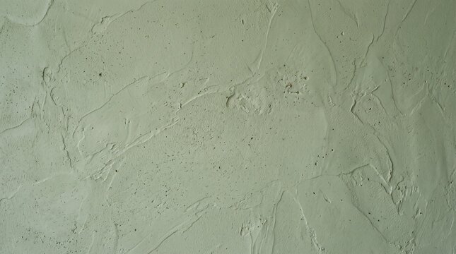 Light green textured concrete wall surface with rough plaster finish and uneven brush marks