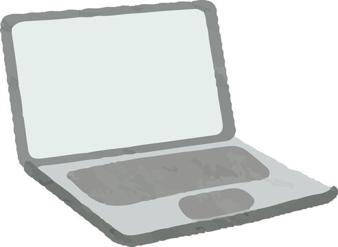 Simple laptop illustration
