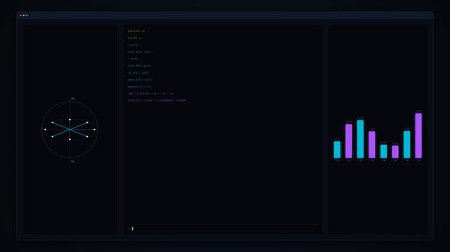 Quantum Computing Terminal Command Line Code Stream and Data Feed