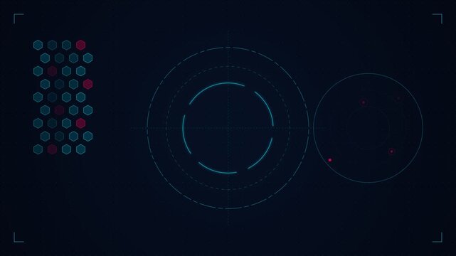 Cybersecurity SOC Security Operations Center HUD Interface Display