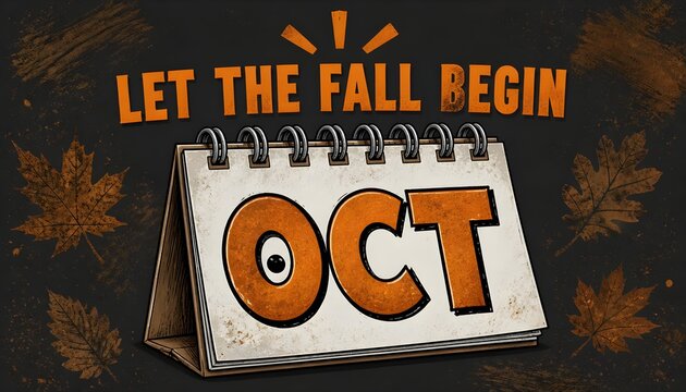 vector illustration of a autumn card