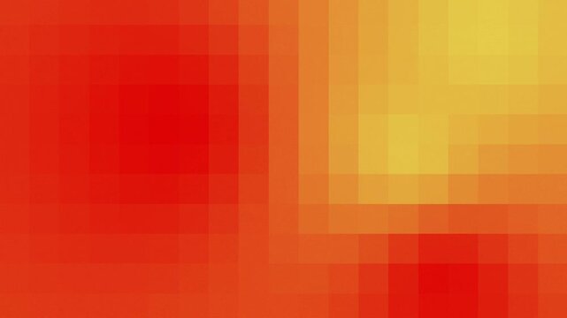 Abstract Pixelated Grainy Gradient Motion Loop with Warm Red Yellow Background