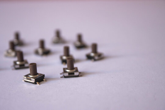 Electronic Push Buttons With Copy Space