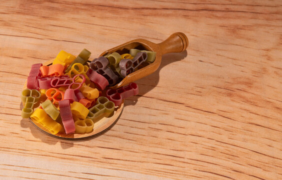Colorful Italian pasta with obscene shapes especially for tourists