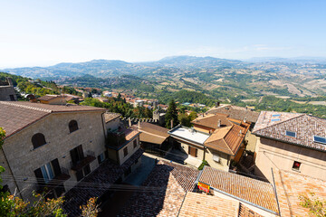 Obraz premium Panoramic view from San Marino city