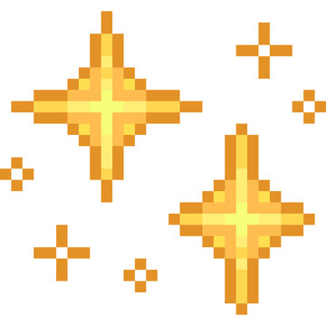 pixel art of stars