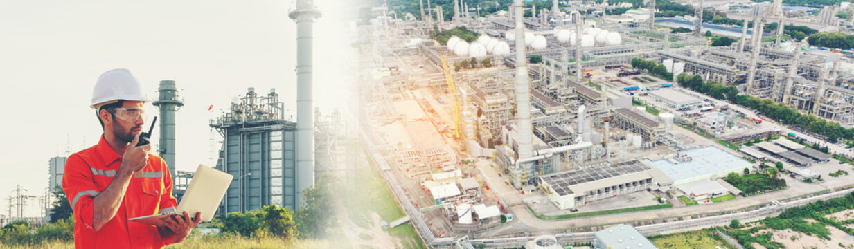 Refinery Infrastructure Featuring IoT Sensors for Methane Leak Detection and Monitoring. Sustainable Transition: Traditional Oil Refinery Integrating New Carbon Capture Unit. Wastewater Treatment.