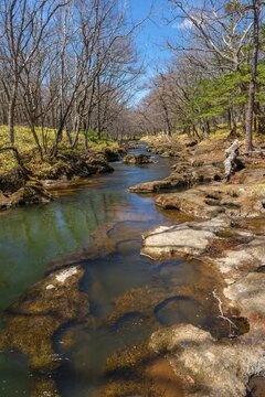 River Yu, Senjogahara Marsh, Nikkō National Park, Nikkō, Tochigi Prefecture, Japan
