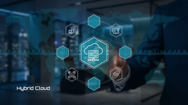 Hybrid Cloud Infrastructure with Data Centers and Cloud Services