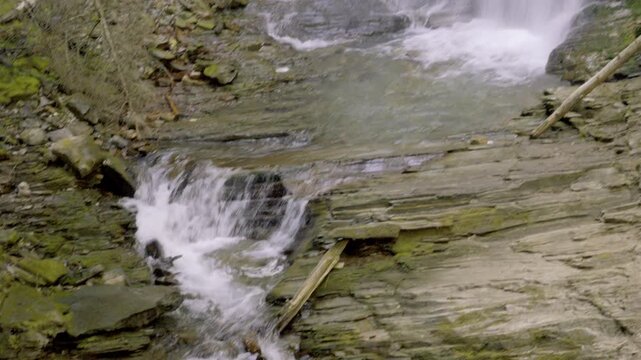 Fletcher Creek Falls in British Columbia in Canada