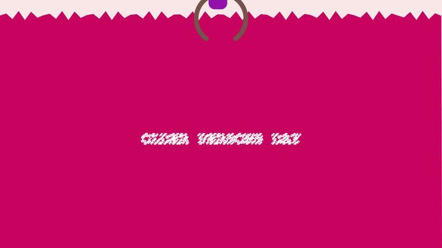 Elderly Persons Day Graphic with Wheelchair Icon and Minimalist Design