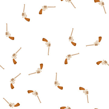 pattern saloon wild west pistol cartoon. sheriff magnum, rifle table, hat rope saloon wild west pistol sign. seamless symbol vector illustration